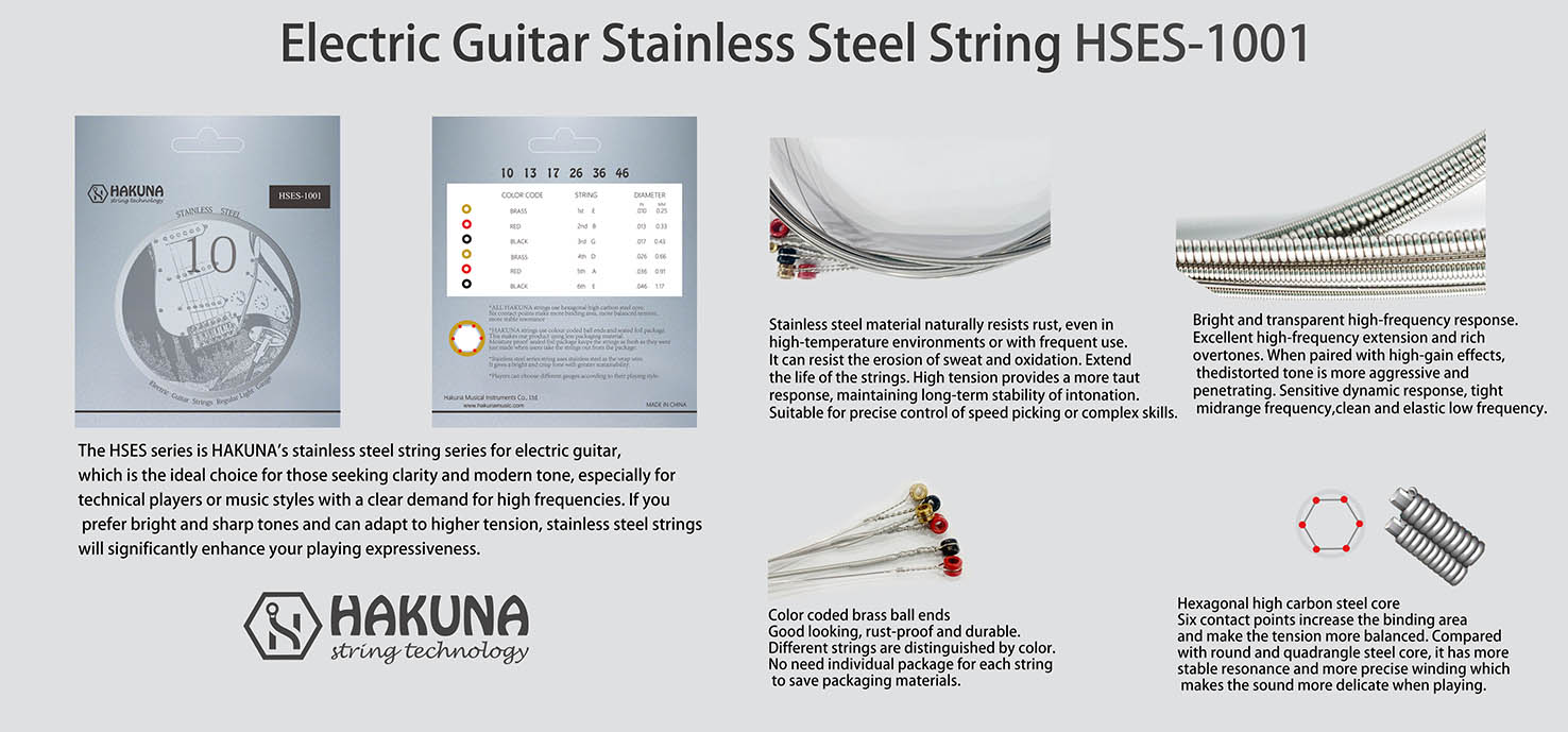 Electric Guitar Stainless Steel String